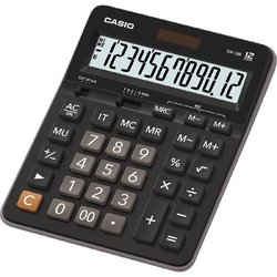 Калькулятор настольный полноразмерный Casio GX-12B 12-разрядный черный